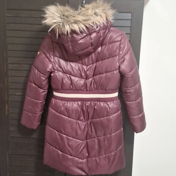 MICHAEL KORS Girls Walker Length Puffer Jacket - Picture 4 of 4